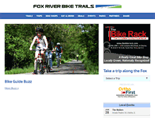 Tablet Screenshot of foxriverbiketrails.com